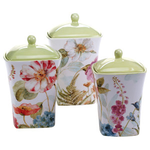Acanthe 3 Piece Canister Set