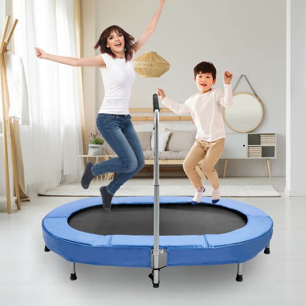 Trampoline Fitness 44" Inch HandelBar Jumping Home Gym Excercise Kids Fun Fold 