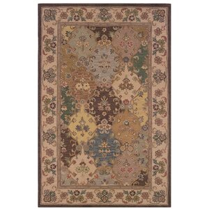 Yvette Hand-Tufted Brown Area Rug