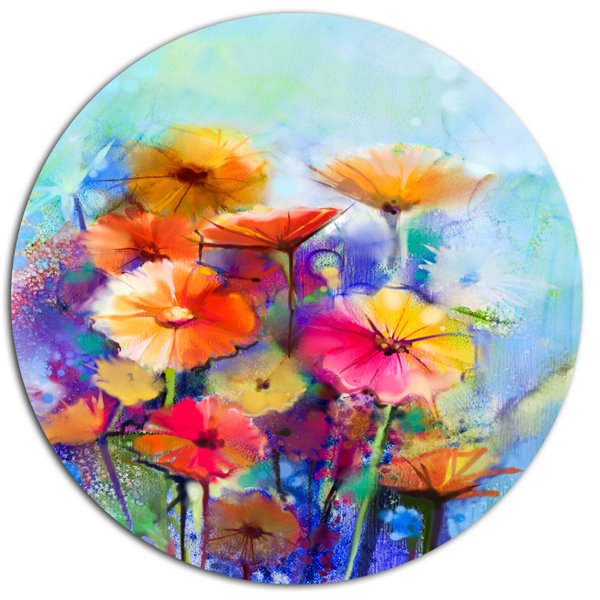 Designart Abstract Floral Watercolor Painting Wayfair