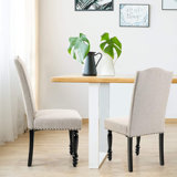 Darby Fabric Solid Wood Side Chair