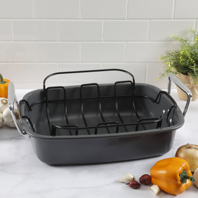 Kenmore 184 in NonStick Aluminum Roasting Pan Kenmore