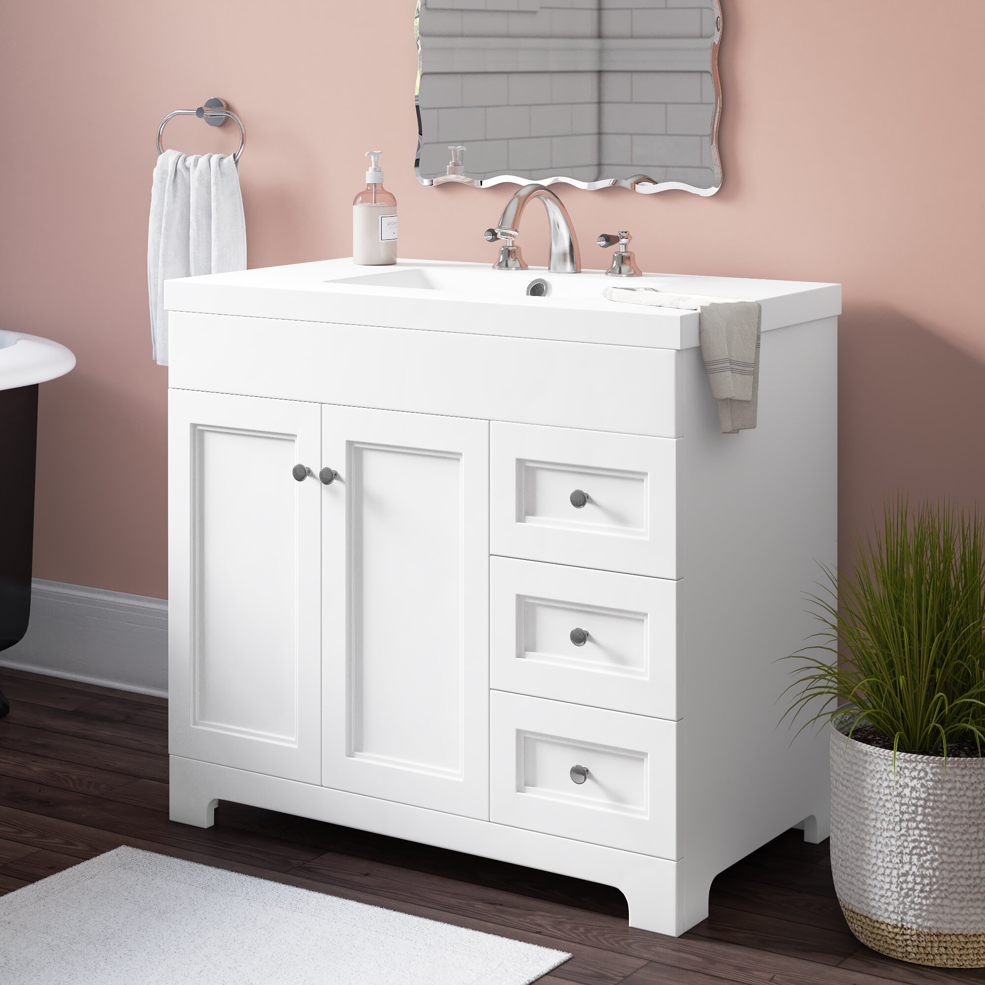 Highland Dunes Alessia 36 Single Bathroom Vanity Set Reviews Wayfair