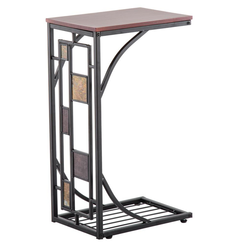 Wrought Studio Brown Sofa Snack Table Wood Tv Bed Slide Under Brown Sofa Snack Table Wood Tv Bed