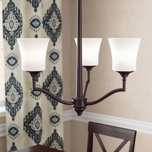 Go to store & view more images Farnborough 3-Light Shaded Chandelier by Red Barrel Studio