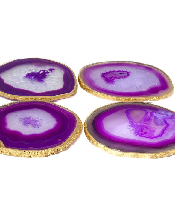 Mapleton Drive Gold Rimmed Agate Coaster Wayfair Gold Rimmed Agate Coaster