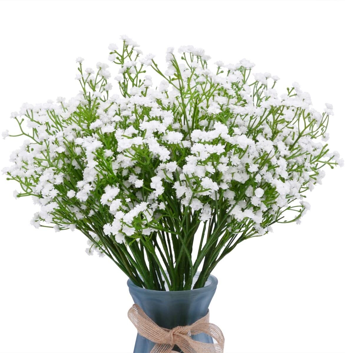 12 STEMS ARTIFICIAL GYPSOPHILA BABY'S BREATH 4 COLOURS WEDDING REAL TOUCH 