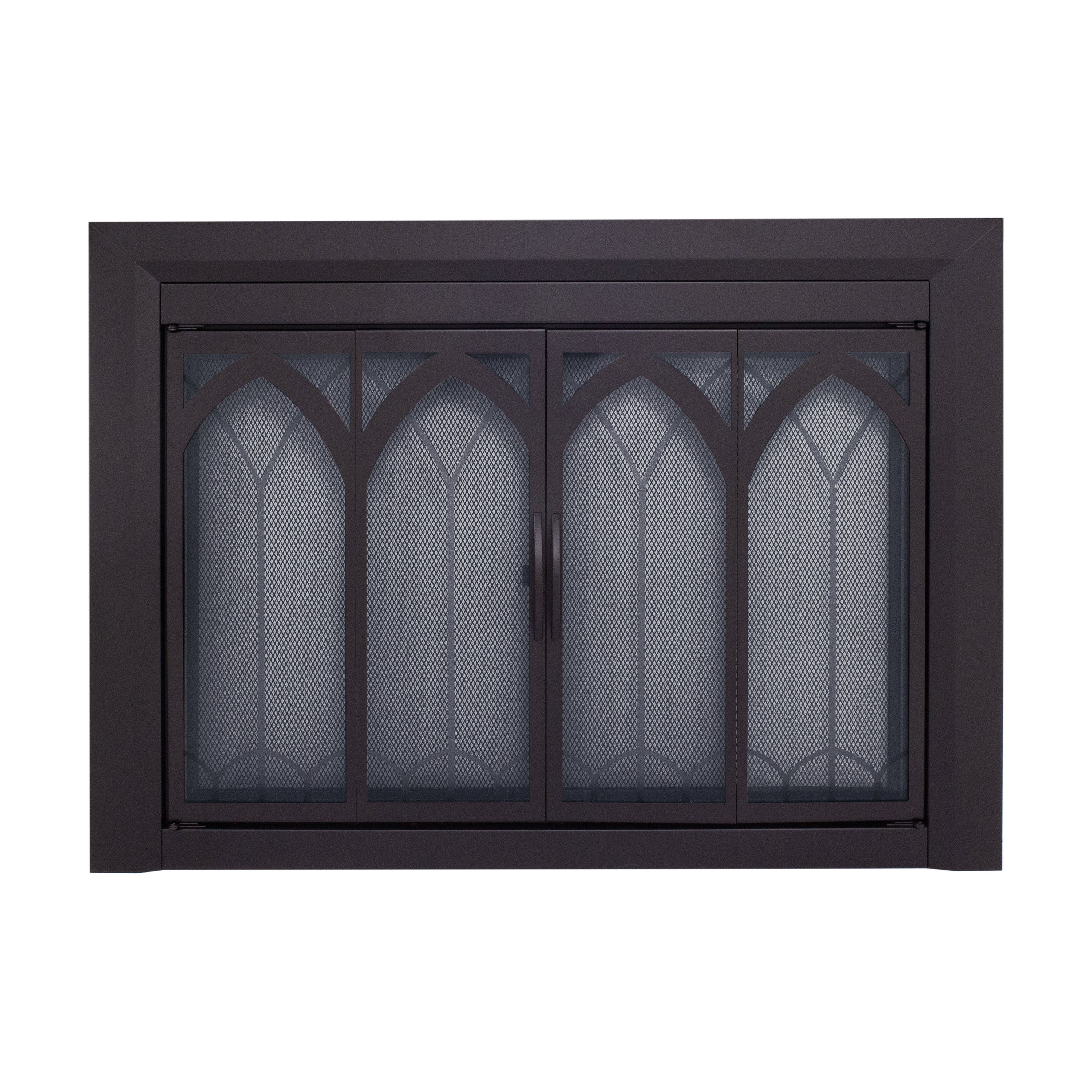 Symple Stuff Destrie Bifold Steel Fireplace Doors Wayfair