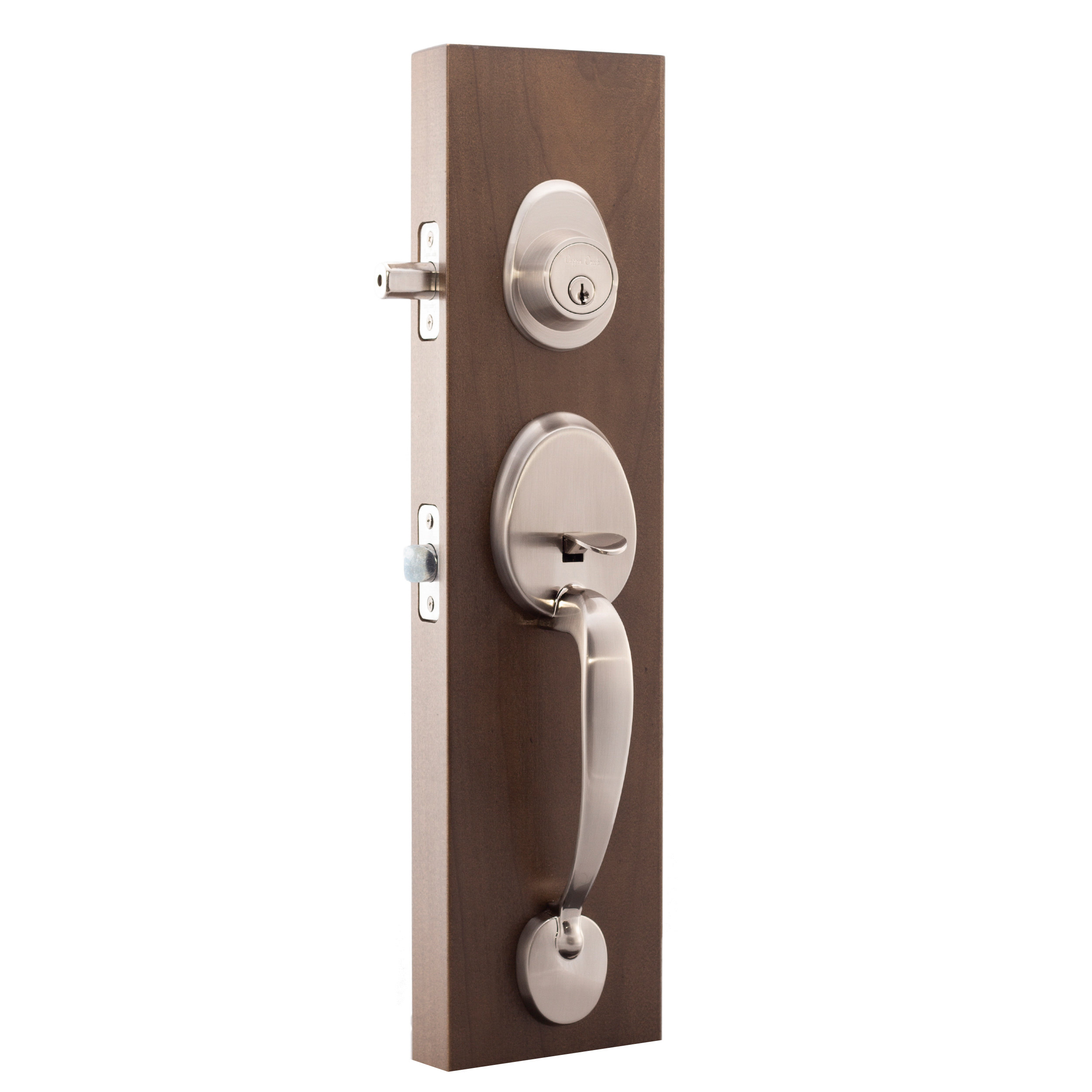 Copper Creek Handleset with Single Cylinder Deadbolt and Copper Creek