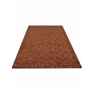 Bradford Hand-Tufted Wool Brown/Orange Area Rug