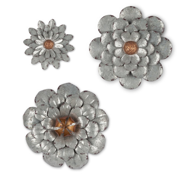 3 Piece Flowers Wall Decor Set Wayfair