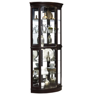 Go to store & view more images Darby Home Co Blakeway Lighted Corner Curio Cabinet