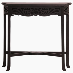 Sardis Fine Handcrafted Solid Mahogany Wood Console Table by Bungalow Rose Best #1