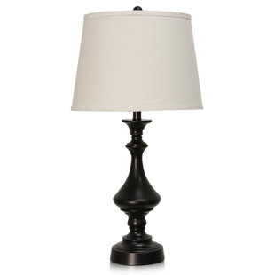 tall black table lamps