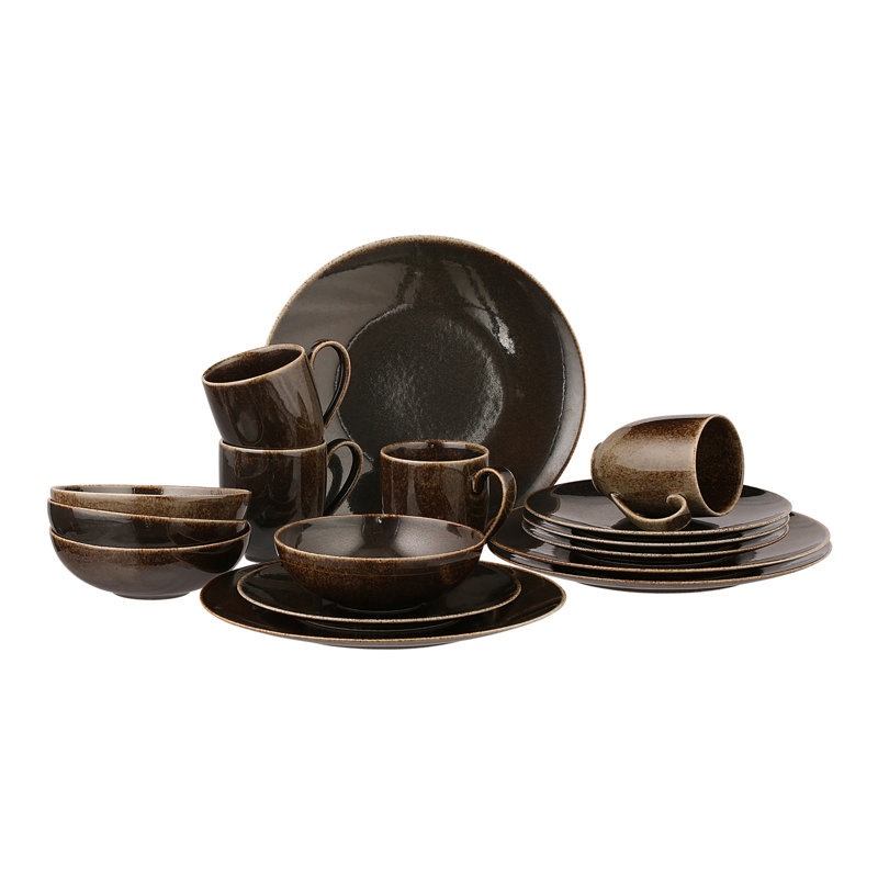 August Grove Westhought 16 Piece Dinnerware Set Service For 4 Wayfair Co Uk