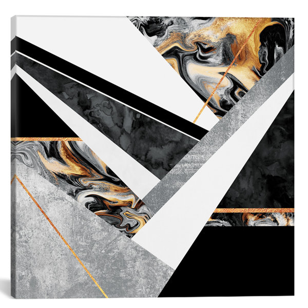 Mercer41 Lines And Layers Iii Graphic Art On Wrapped Canvas Wayfair