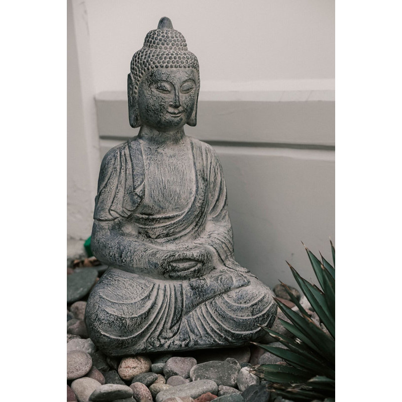 Dakota Fields Indoor Outdoor Polyresin Meditating Sitting Buddha Zen Statue Wayfair Buddha statues for homes and gardens can be used in feng shui applications to enhance your personal directions as well as energize weakened sectors of your life. indoor outdoor polyresin meditating sitting buddha zen statue