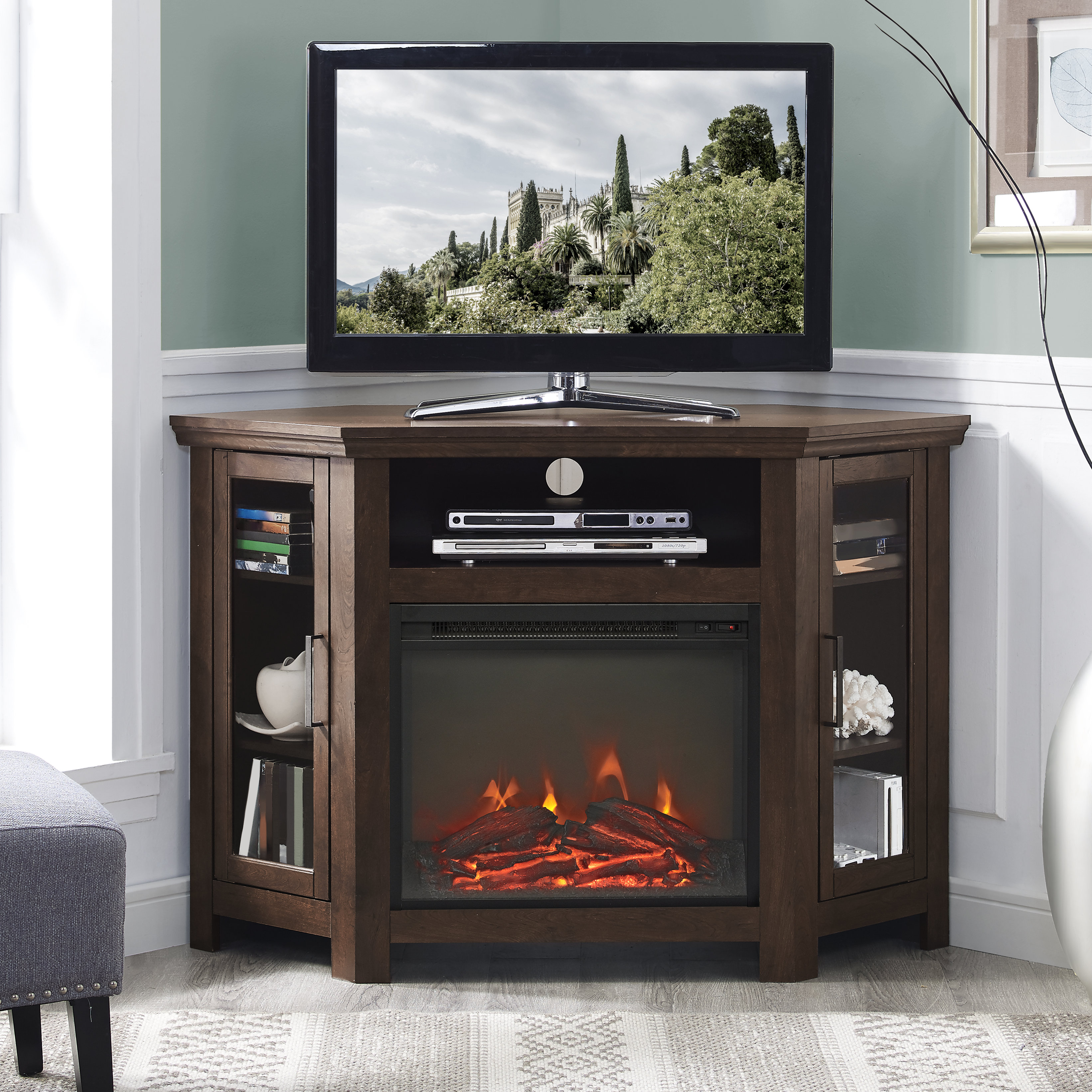 Mistana Tieton Tv Stand For Tvs Up To 48 With Fireplace Reviews