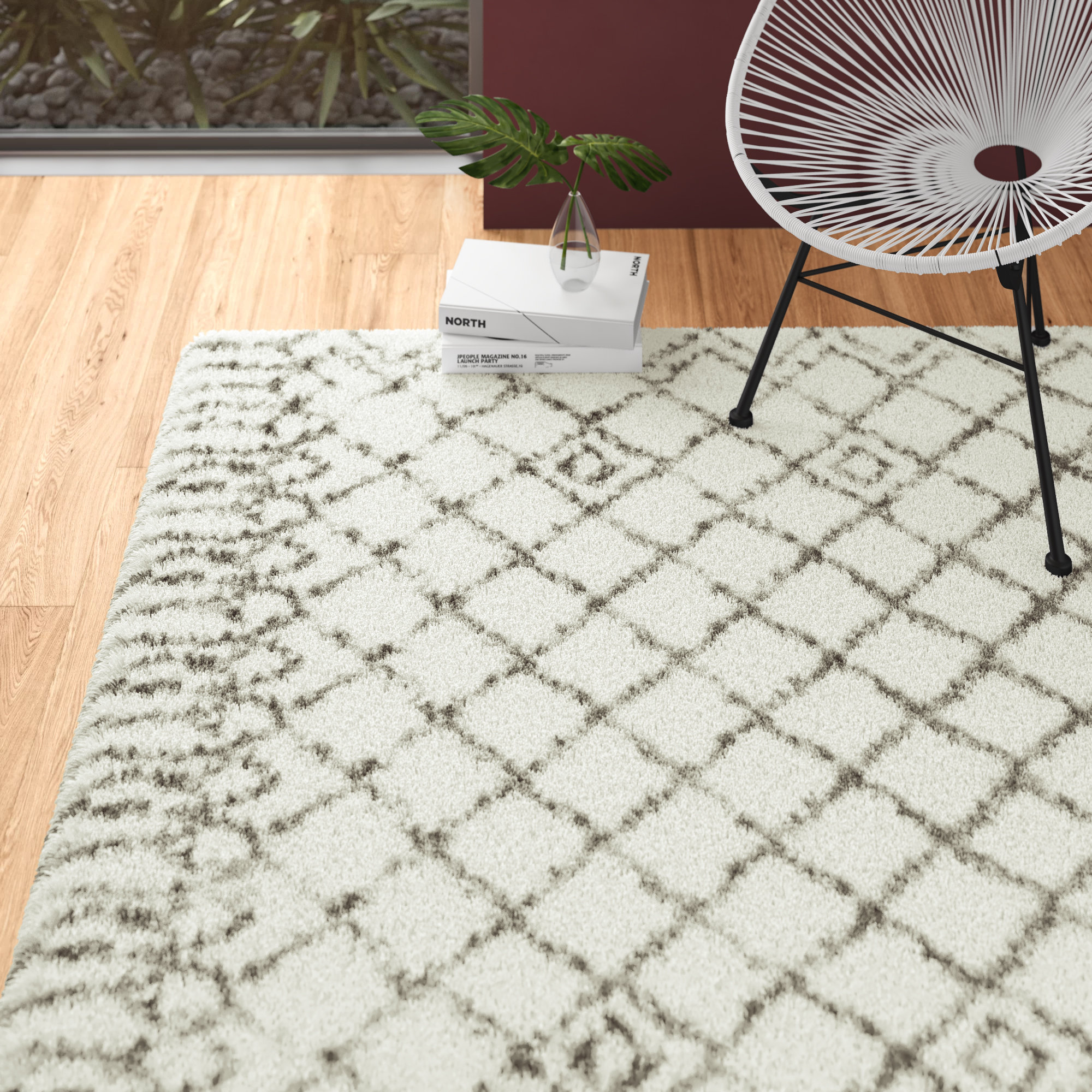 Mays Hand Tufted Cotton Ivory Gray Area Rug Reviews Allmodern