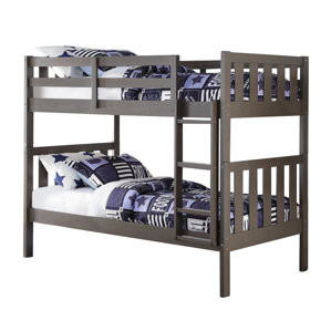 Wide Mission Twin Bunk Bed by Donco Kids