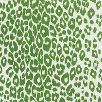 Animal Print Design Green Fabric ...