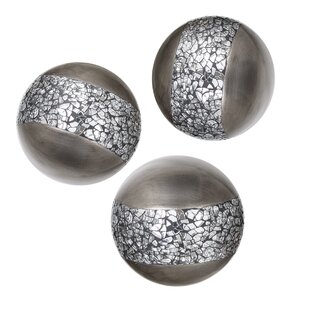 Deco Ball Mosaic Silver Glass Floating Ball Decoration Pond Table Decoration Bowl 