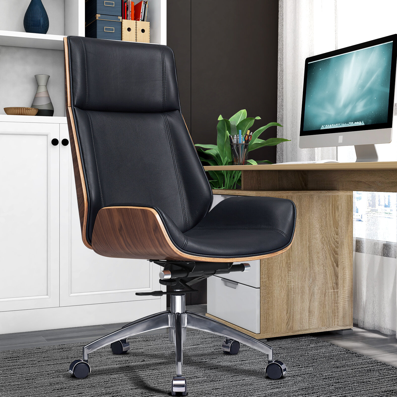 dacia genuine leather executive chair