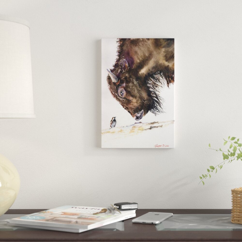 East Urban Home Buffalo And Sparrow Print On Canvas Wayfair