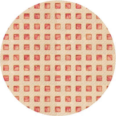 Teegan Geometric Beige Area Rug East Urban Home Rug Size: Round 3'