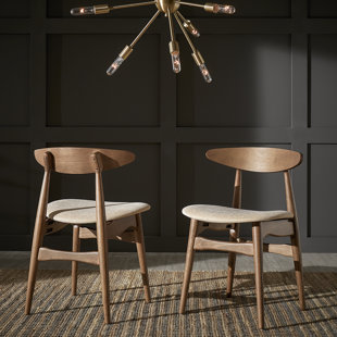 Single Wooden Chair Wayfair Dundas Solid Wood Dining Chair Set Of 2