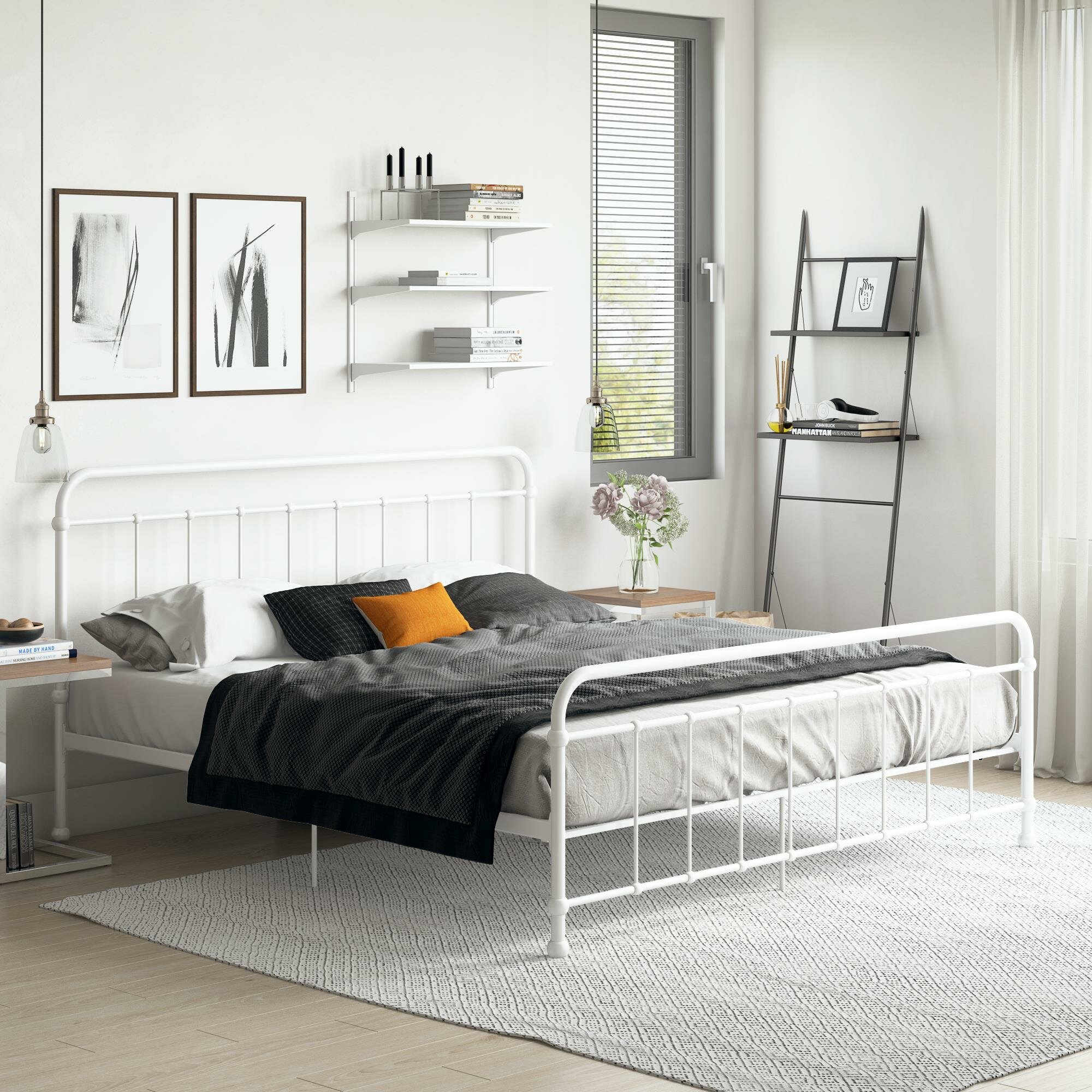 Metal White Beds Bed Frames You Ll Love In 2020 Wayfair