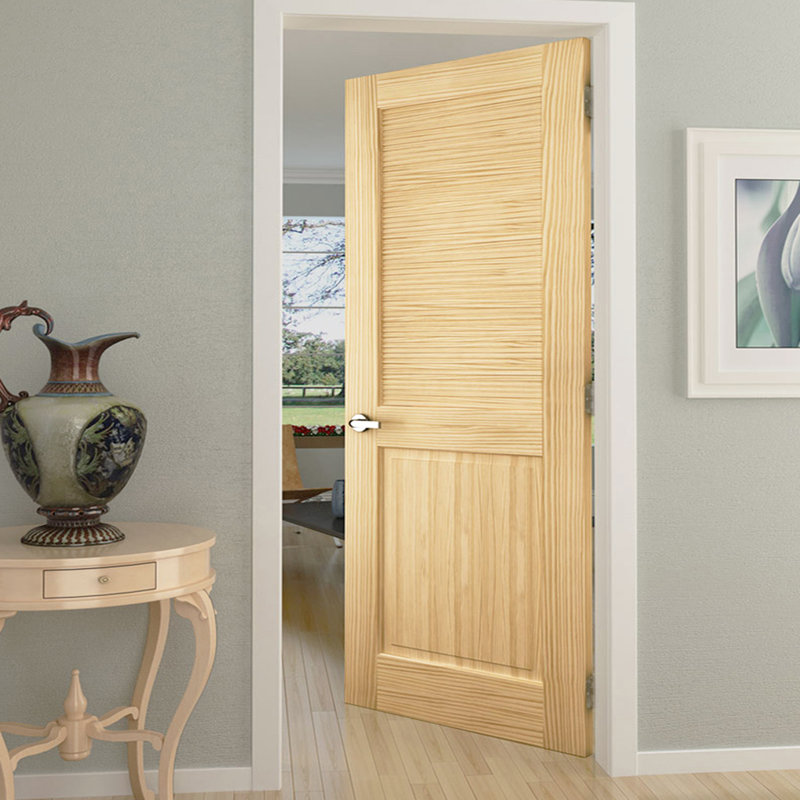 Kiby Louvered Solid Wood Unfinished Slab Standard Door Reviews