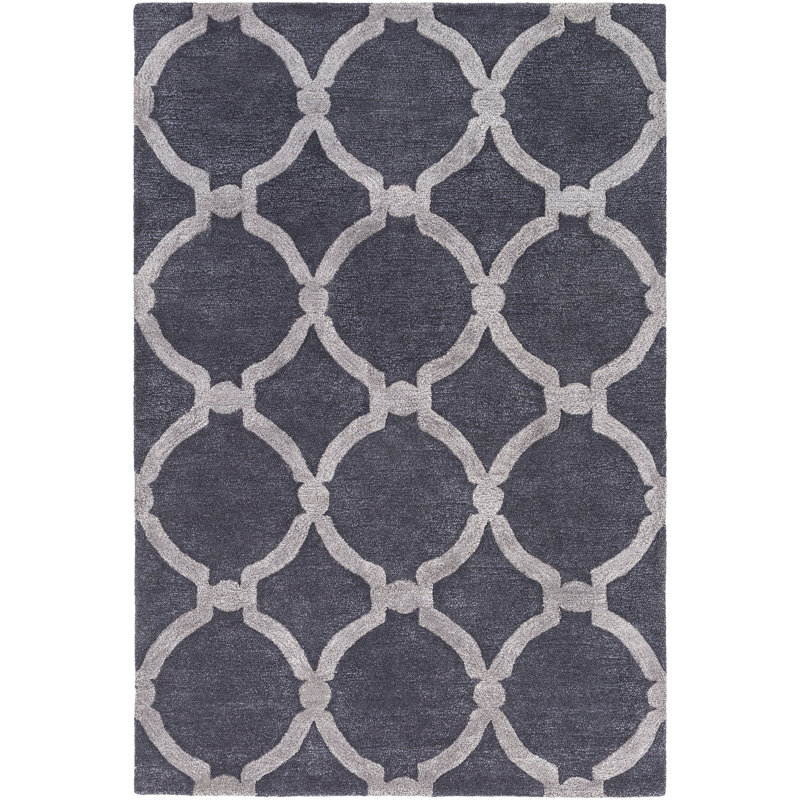 Laurel Foundry Modern Farmhouse Labastide Geometric Handmade Tufted Wool Purple Area Rug Reviews Wayfair