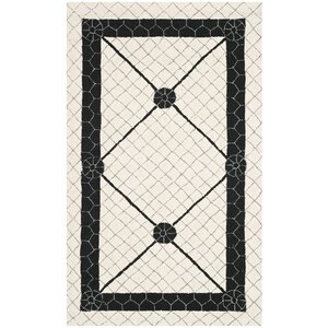 Parish Ivory/Black Geometric Area Rug