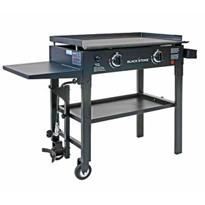 2-Burner Propane Gas Grill with Side Shelves