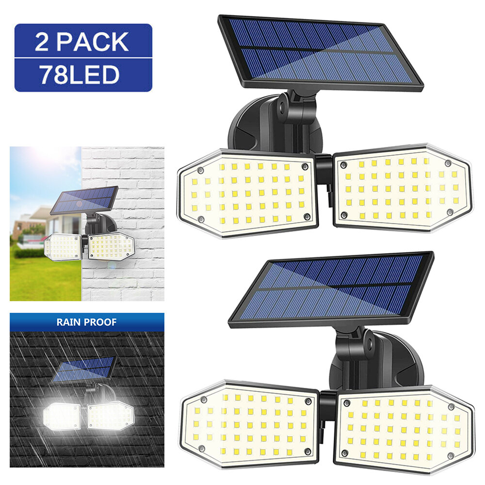 Outdoor Solar Adjustable Garden spotLight with 5 lighting modes