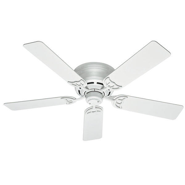 Hunter Fan 52" Low Profile III 5 - Blade Flush Mount ...