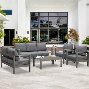 outdoor black metal sectional