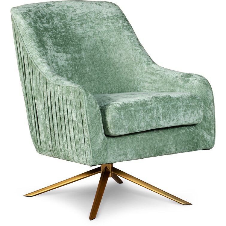 the range pleated velvet chair