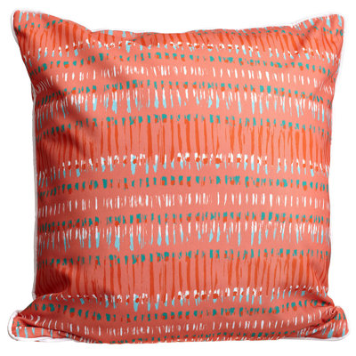 Ebern Designs Carsten Tribal Coral Throw Pillow Reviews Wayfair