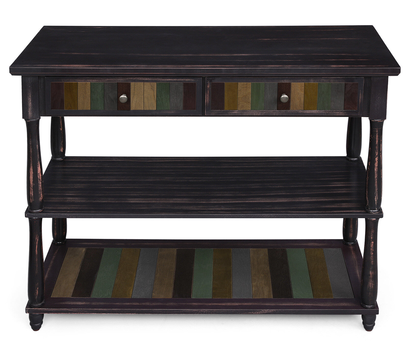 World Menagerie Console Table With Colourful Drawers 3 Tier