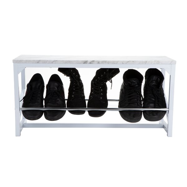 KARMAS PRODUCT 2-Tier Shoe Bench Organizing Storage Shelf