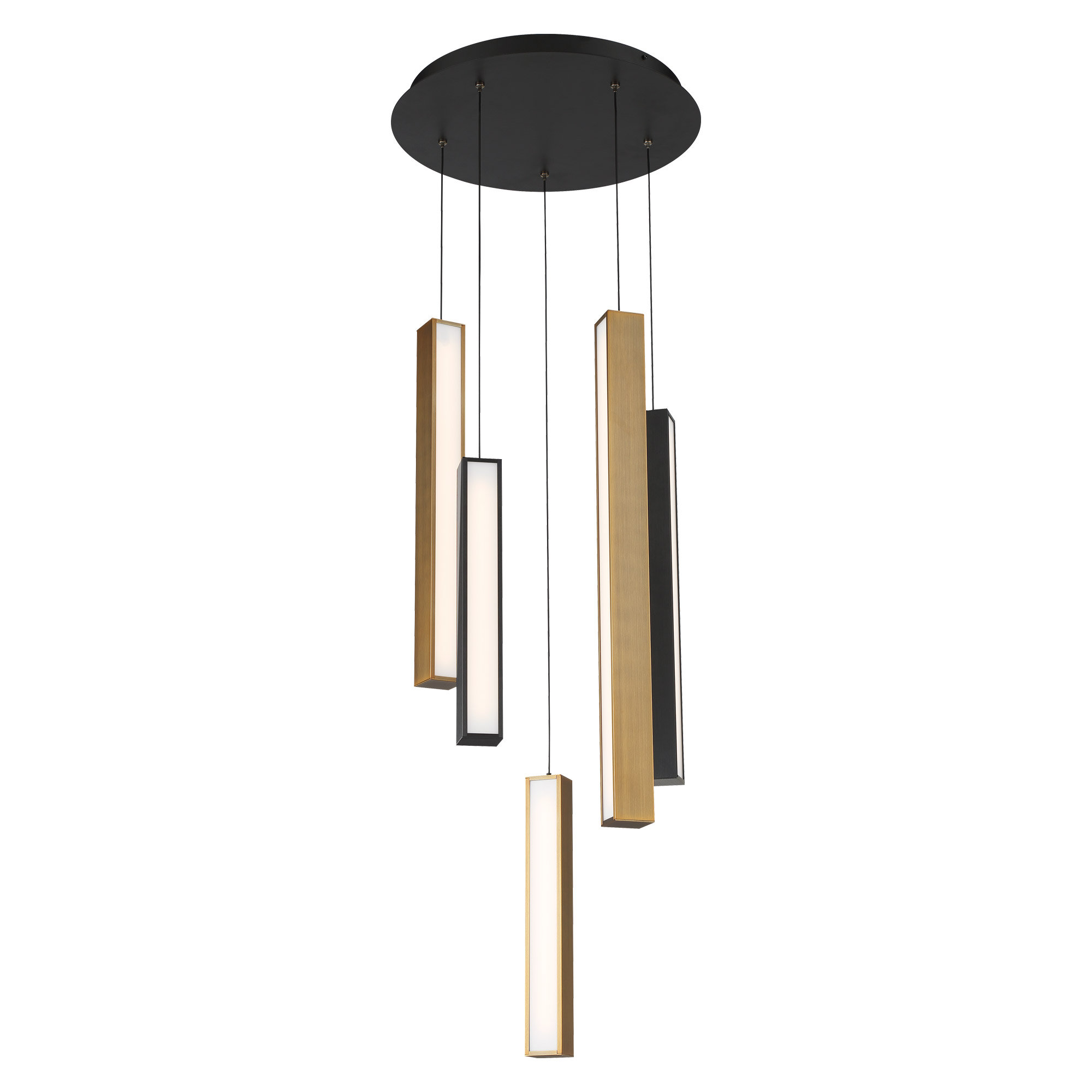 Modern Forms Chaos 5 Light Cluster Square Led Pendant Perigold