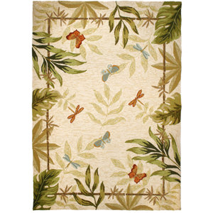 Harrow Butterflies and Dragonflies Indoor/Outdoor Area Rug