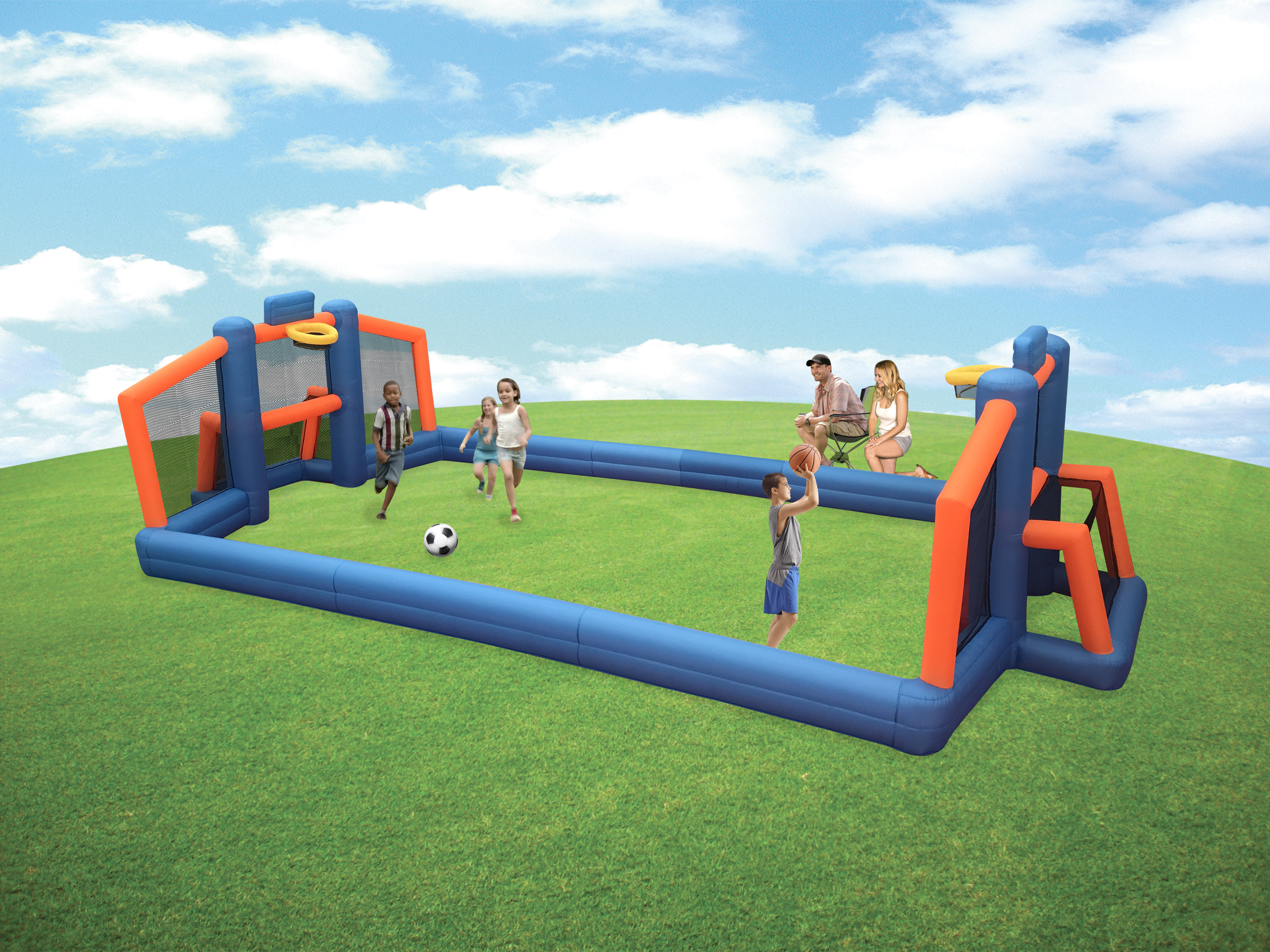 Inflatable water soccer field Clearance