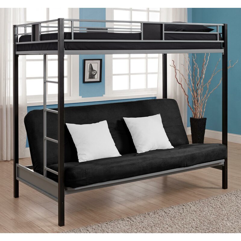 full loft bed with couch