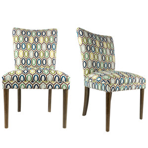 Alex Fan Back Upholstered Parsons Chai..