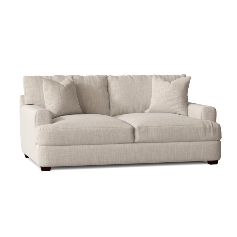 Wayfair Custom Upholstery Elisa 65 Recessed Arm Loveseat Reviews Wayfair