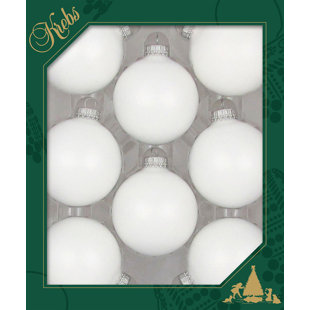 Glass White Christmas Ornaments You'll