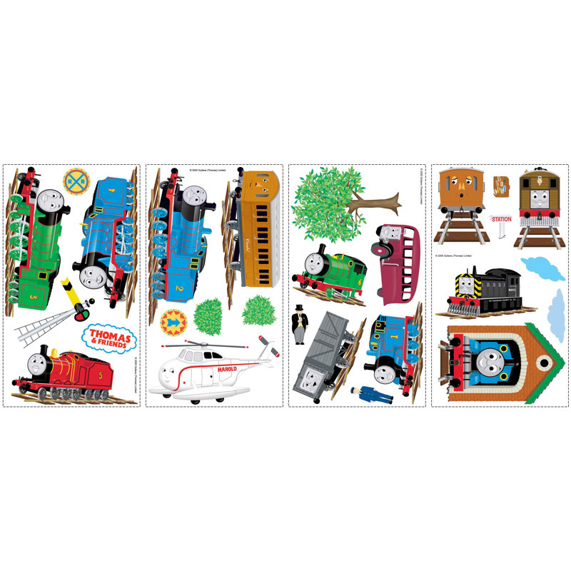 Train Engine Cute Removable Matte Sticker Sheets Set